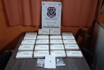 Brigada antidrogas de Paysandú incautó más de 21 kg de cocaína y mercadería de contrabando